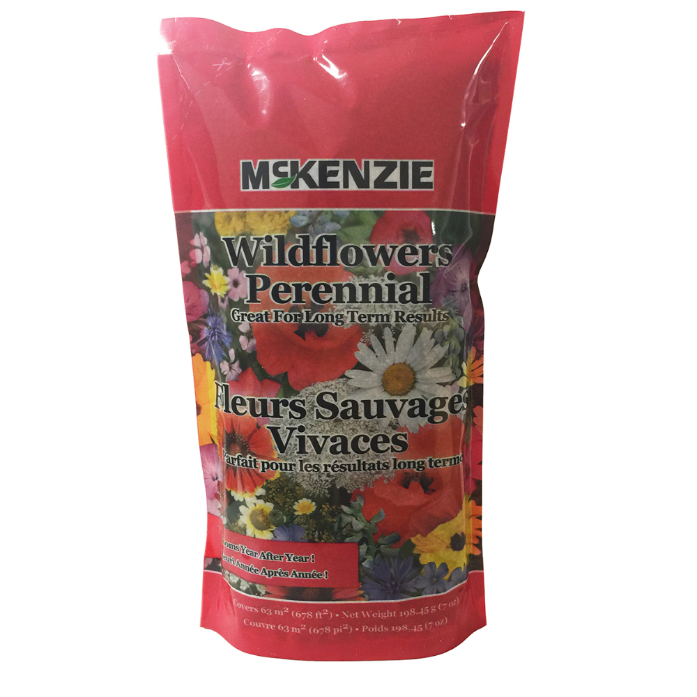 McKenzie Wildflower Seeds Perennial Garden 198g/700sq.ft.<span class=' ItemWarning' style='display:block;'>Item is usually in stock, but we&#39;ll be in touch if there&#39;s a problem<br /></span>