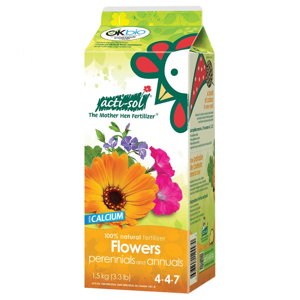 Acti-Sol Perennials & Annual Flowers Fertilizer 1.5Kg 4-4-7<span class=' ItemWarning' style='display:block;'>Item is usually in stock, but we&#39;ll be in touch if there&#39;s a problem<br /></span>
