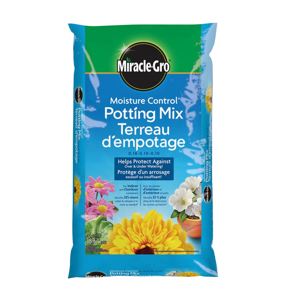 Miracle-Gro Moisture Control Potting Soil Blend Enriched 0.18-0.10-0.10  56.5L<span class=' ItemWarning' style='display:block;'>Item is usually in stock, but we&#39;ll be in touch if there&#39;s a problem<br /></span>