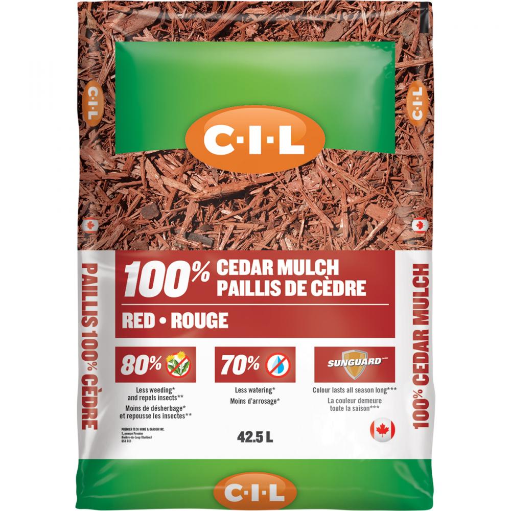 C-I-L 100% Red Cedar Mulch 42.5L<span class=' ItemWarning' style='display:block;'>Item is usually in stock, but we&#39;ll be in touch if there&#39;s a problem<br /></span>