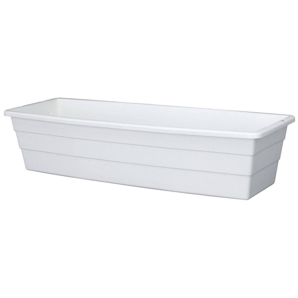 Futura Window Box Planter Plastic No bracket 18x6.75x4.5in White<span class=' ItemWarning' style='display:block;'>Item is usually in stock, but we&#39;ll be in touch if there&#39;s a problem<br /></span>