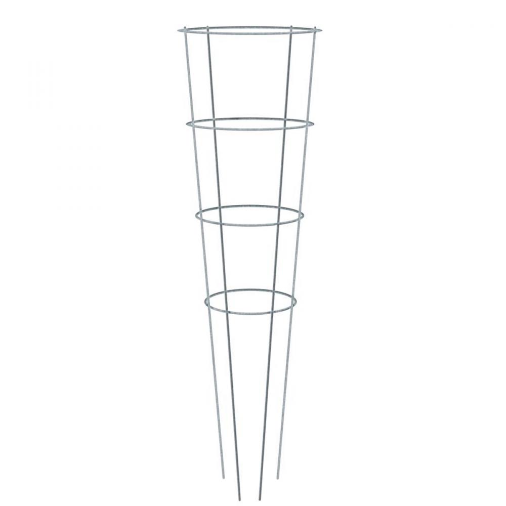 Wire Tomato Cage Galvanized 4-Ring 54x18&#34;<span class=' ItemWarning' style='display:block;'>Item is usually in stock, but we&#39;ll be in touch if there&#39;s a problem<br /></span>