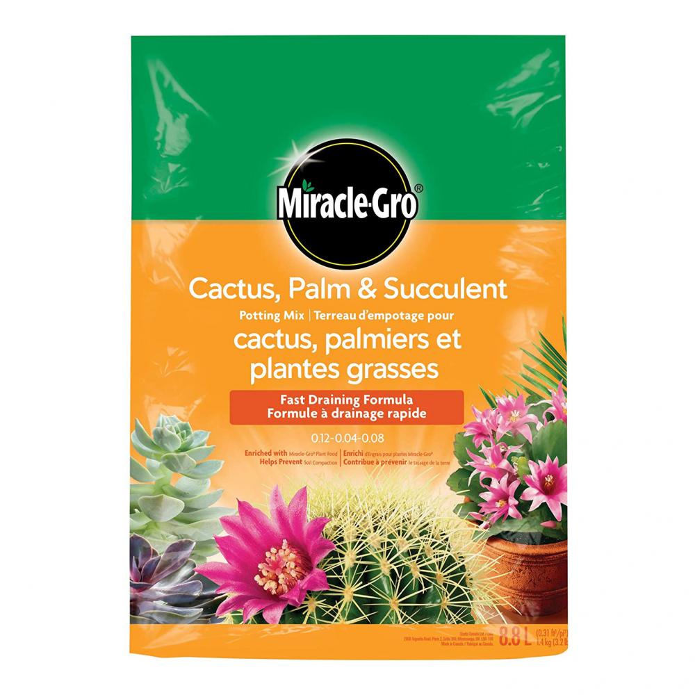 Miracle-Gro Cactus, Palm and Succulent Potting Mix  8.8L<span class=' ItemWarning' style='display:block;'>Item is usually in stock, but we&#39;ll be in touch if there&#39;s a problem<br /></span>