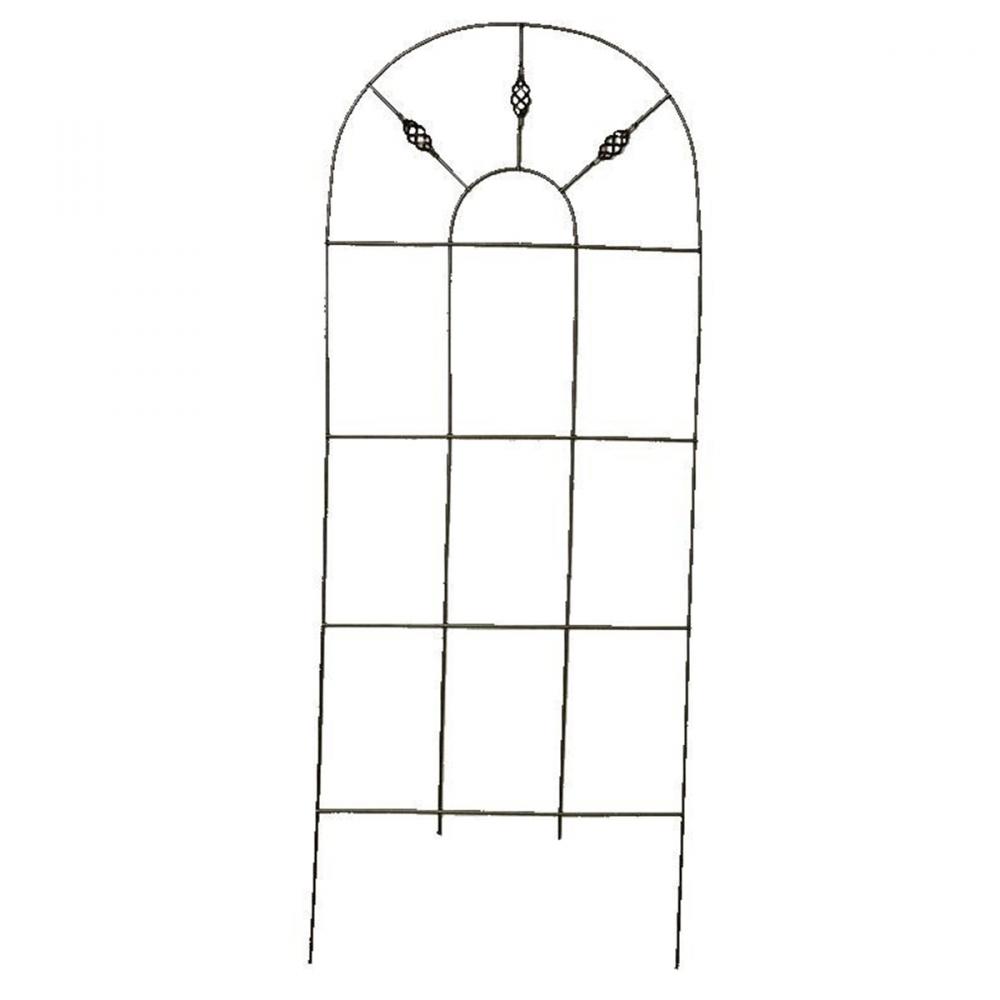 Venetian Wire Arch Trellis 1/4&#34;D 60x24&#34; Black<span class=' ItemWarning' style='display:block;'>Item is usually in stock, but we&#39;ll be in touch if there&#39;s a problem<br /></span>