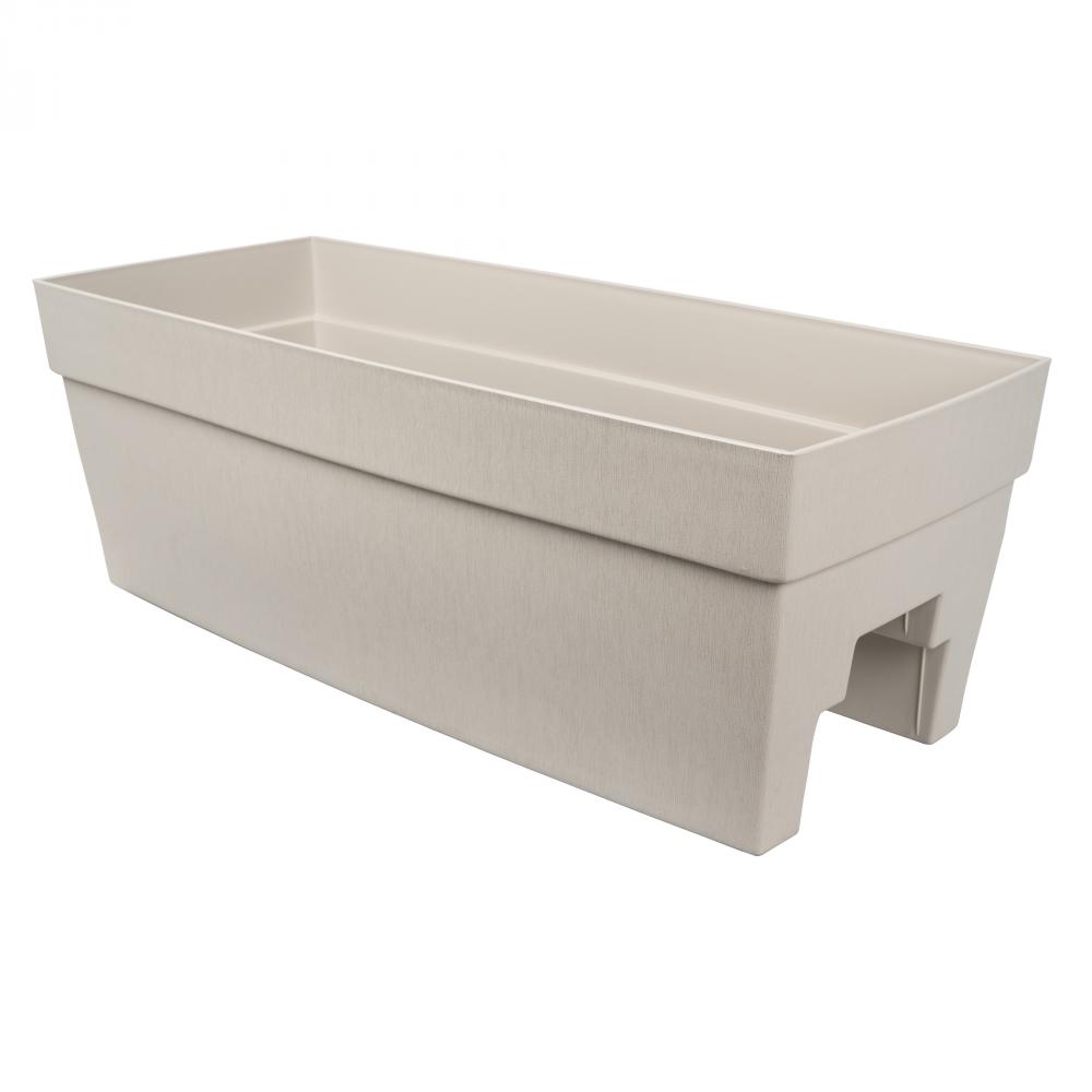 Harmony Rail Mount Self-Watering Planter 27in x11¾in x9½in Plastic Mocha<span class=' ItemWarning' style='display:block;'>Item is usually in stock, but we&#39;ll be in touch if there&#39;s a problem<br /></span>