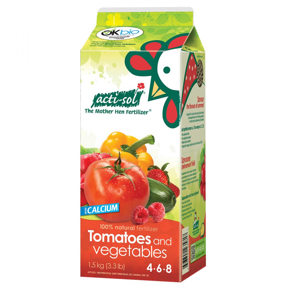 Acti-Sol Tomatoes & Vegetables Fertilizer 1.5Kg 4-6-8<span class=' ItemWarning' style='display:block;'>Item is usually in stock, but we&#39;ll be in touch if there&#39;s a problem<br /></span>