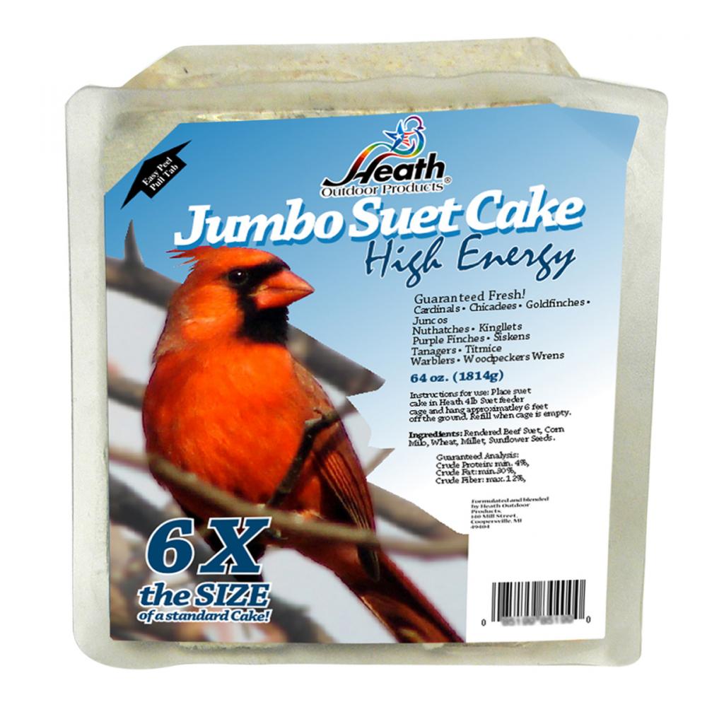 Suet Cake Songbird High Energy Jumbo 4lb for Large Suet Cage<span class=' ItemWarning' style='display:block;'>Item is usually in stock, but we&#39;ll be in touch if there&#39;s a problem<br /></span>