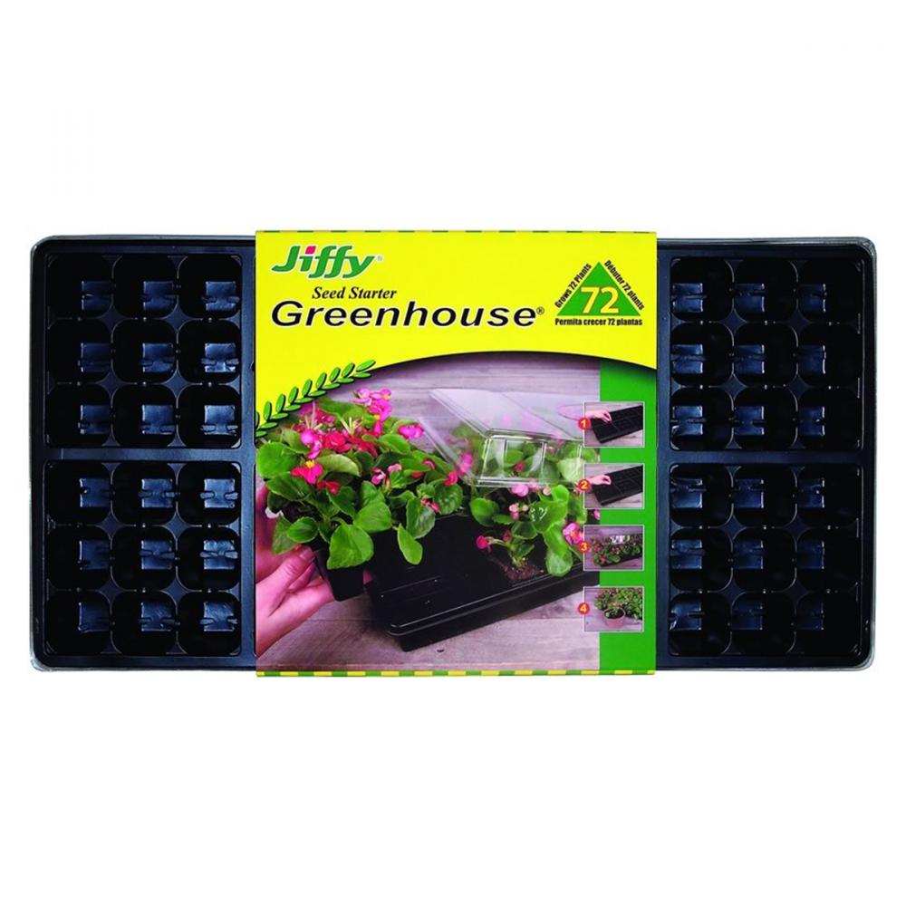 Jiffy Mini Greenhouse Kit with 72 Cells 21&#34;x11&#34;<span class=' ItemWarning' style='display:block;'>Item is usually in stock, but we&#39;ll be in touch if there&#39;s a problem<br /></span>