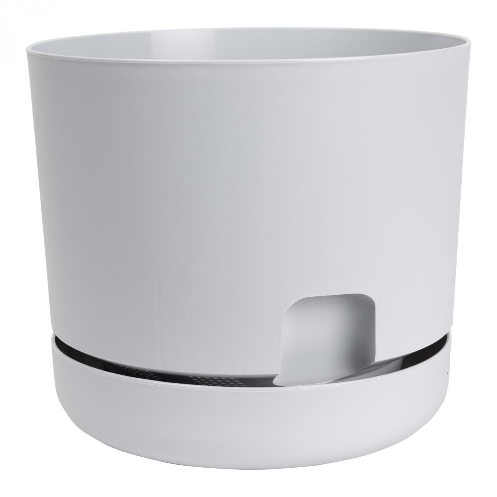 Oasis Self-Watering Pot With Plastic Saucer 6in Light Grey<span class=' ItemWarning' style='display:block;'>Item is usually in stock, but we&#39;ll be in touch if there&#39;s a problem<br /></span>