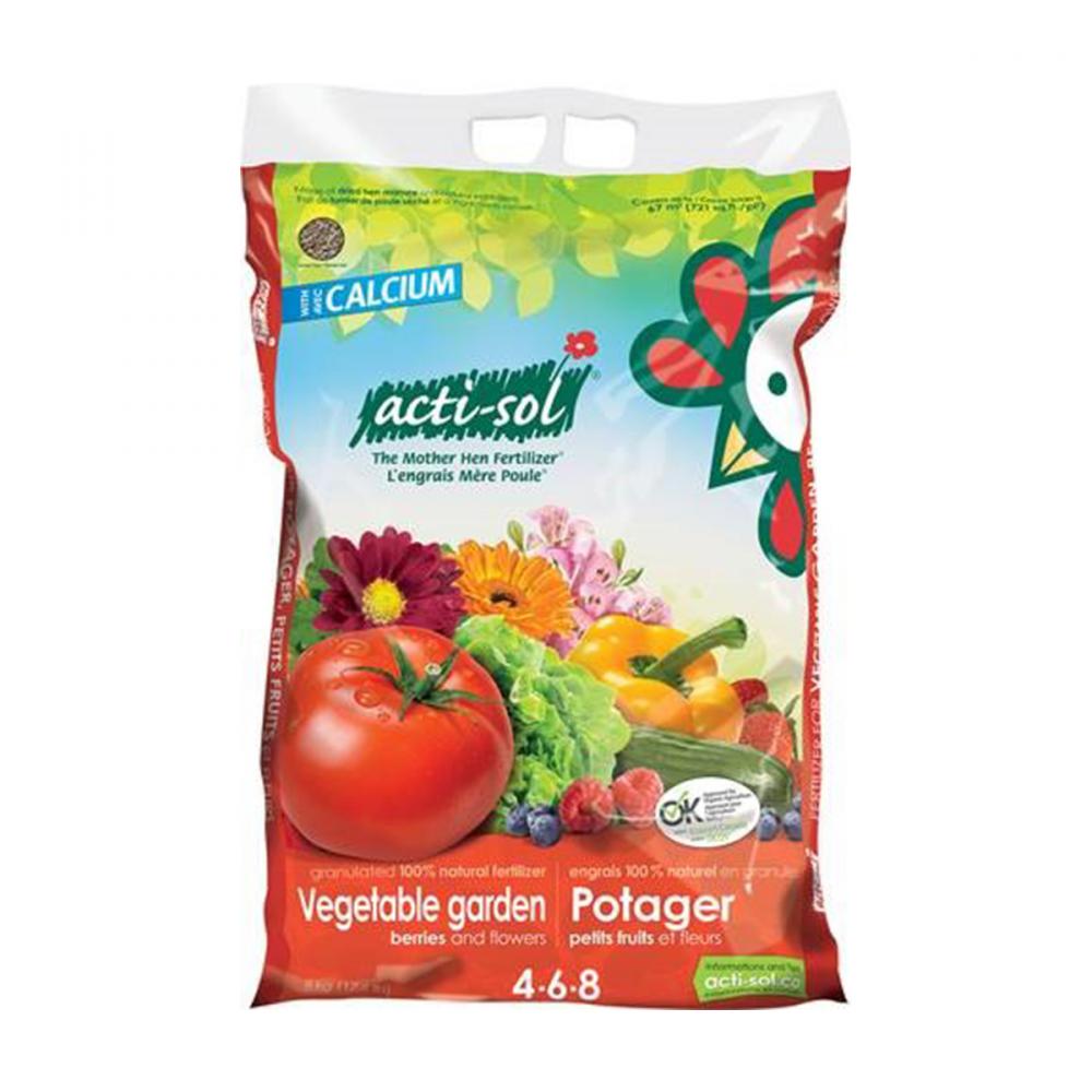 Acti-Sol Vegetable Gardens/Berries & Flowers Fertilizer 8kg 4-6-8<span class=' ItemWarning' style='display:block;'>Item is usually in stock, but we&#39;ll be in touch if there&#39;s a problem<br /></span>