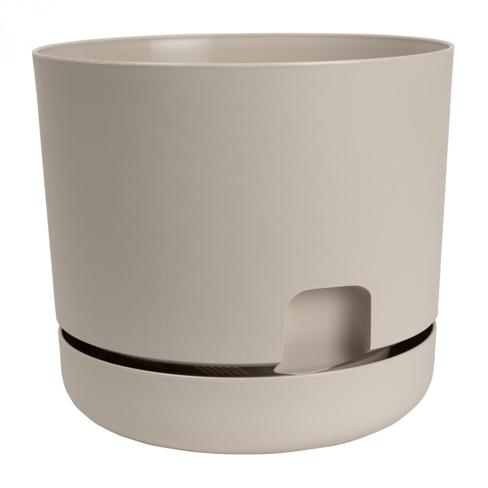Oasis Self-Watering Planter with Saucer 8in Plastic Mocha<span class=' ItemWarning' style='display:block;'>Item is usually in stock, but we&#39;ll be in touch if there&#39;s a problem<br /></span>