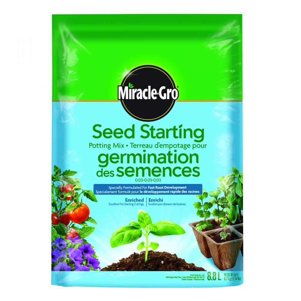Miracle-Gro Seed Starting Potting Soil Blend 8.8L<span class=' ItemWarning' style='display:block;'>Item is usually in stock, but we&#39;ll be in touch if there&#39;s a problem<br /></span>