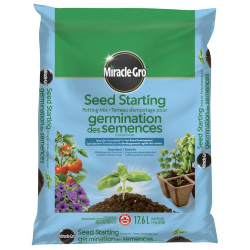 Miracle-Gro Seed Starting Potting Soil Blend 17.6L<span class=' ItemWarning' style='display:block;'>Item is usually in stock, but we&#39;ll be in touch if there&#39;s a problem<br /></span>