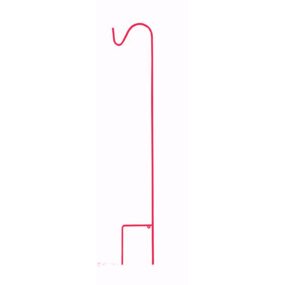 Garden Shepherd Hook Single 84in Red<span class=' ItemWarning' style='display:block;'>Item is usually in stock, but we&#39;ll be in touch if there&#39;s a problem<br /></span>