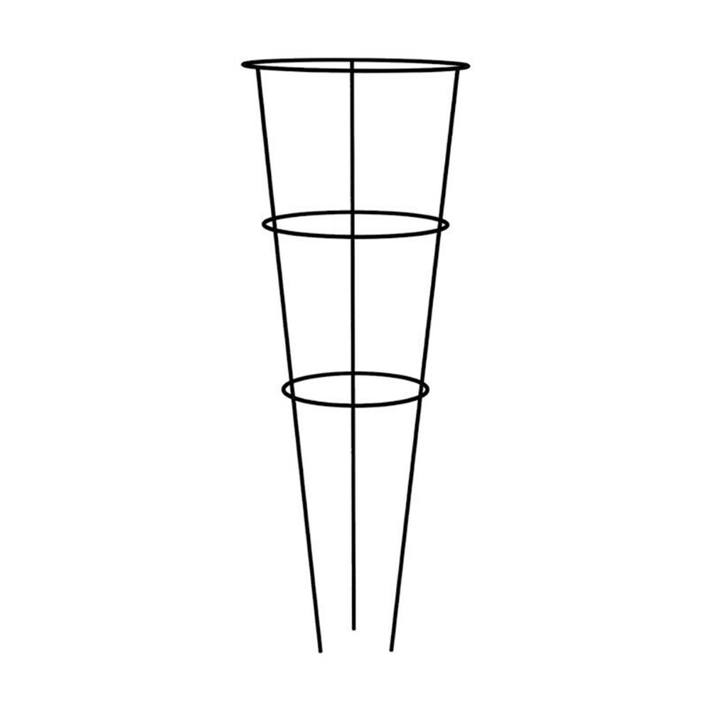 Wire Tomato Cage Powder Coat 3-Ring 33x12&#34; Black<span class=' ItemWarning' style='display:block;'>Item is usually in stock, but we&#39;ll be in touch if there&#39;s a problem<br /></span>