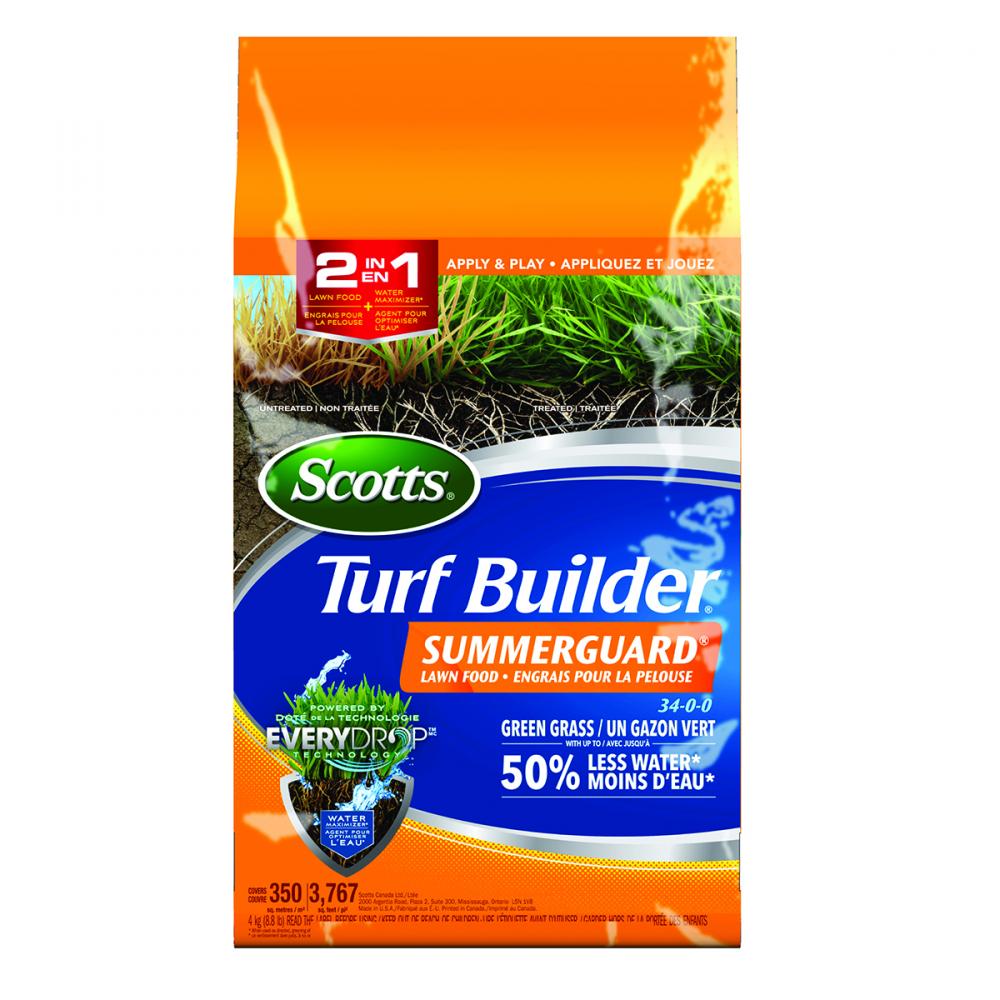 Turf Builder Summer Guard Lawn Food 34-0-0  4.0kg/350m²<span class=' ItemWarning' style='display:block;'>Item is usually in stock, but we&#39;ll be in touch if there&#39;s a problem<br /></span>