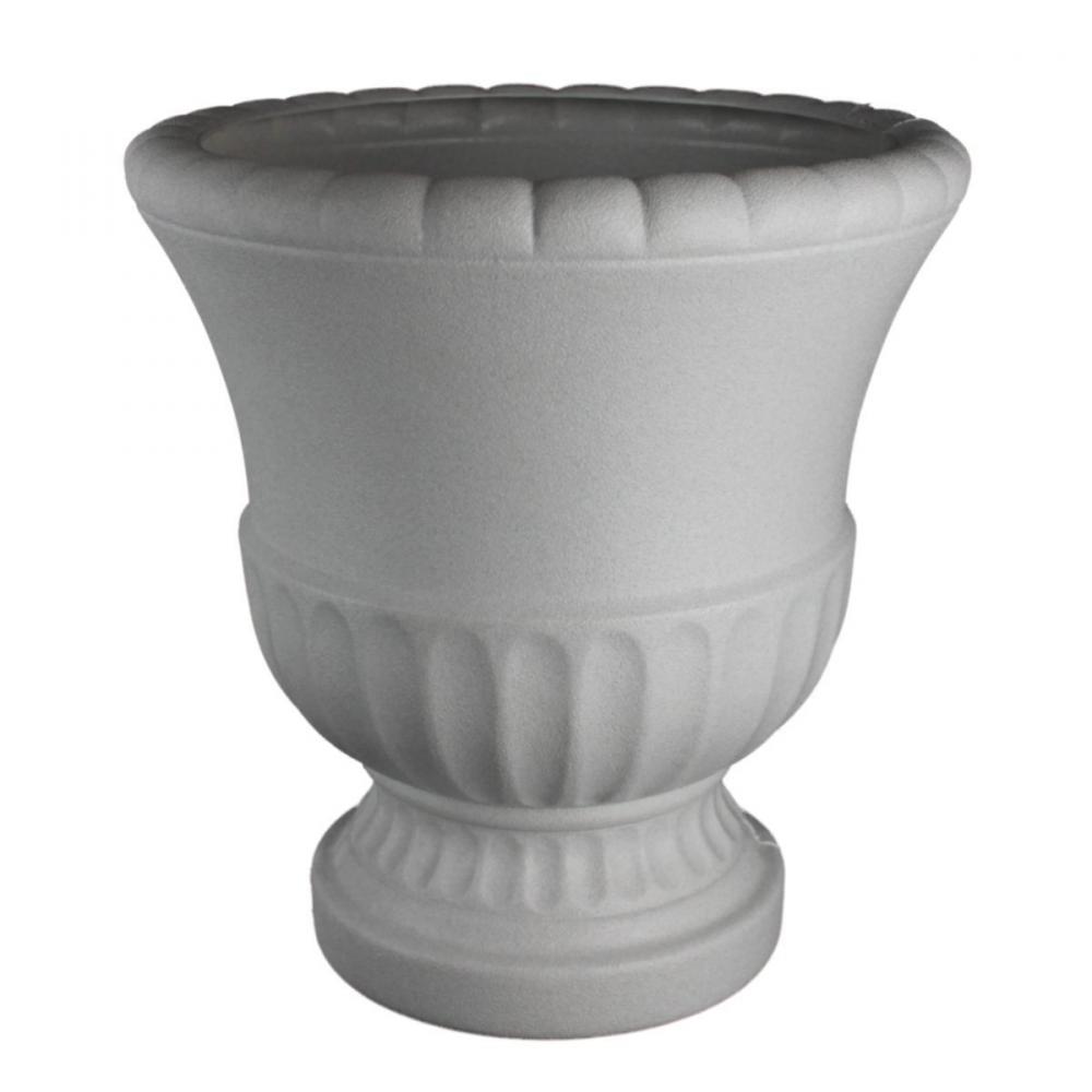 Planter Grecian Urn Plastic Round 15 Diam x 16in Concrete colour<span class=' ItemWarning' style='display:block;'>Item is usually in stock, but we&#39;ll be in touch if there&#39;s a problem<br /></span>