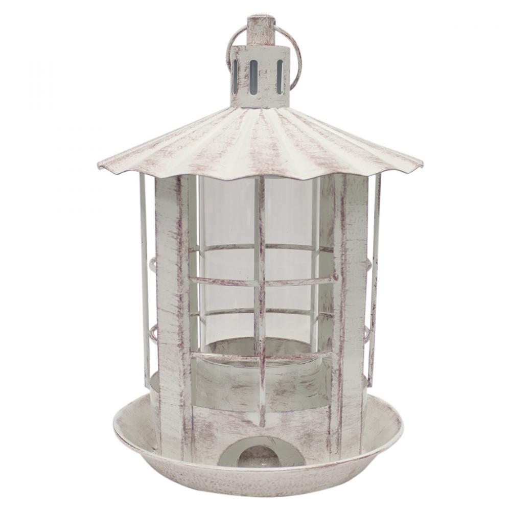 Wild Bird Feeder Parkview Lantern-Style Antique White 1lb<span class=' ItemWarning' style='display:block;'>Item is usually in stock, but we&#39;ll be in touch if there&#39;s a problem<br /></span>