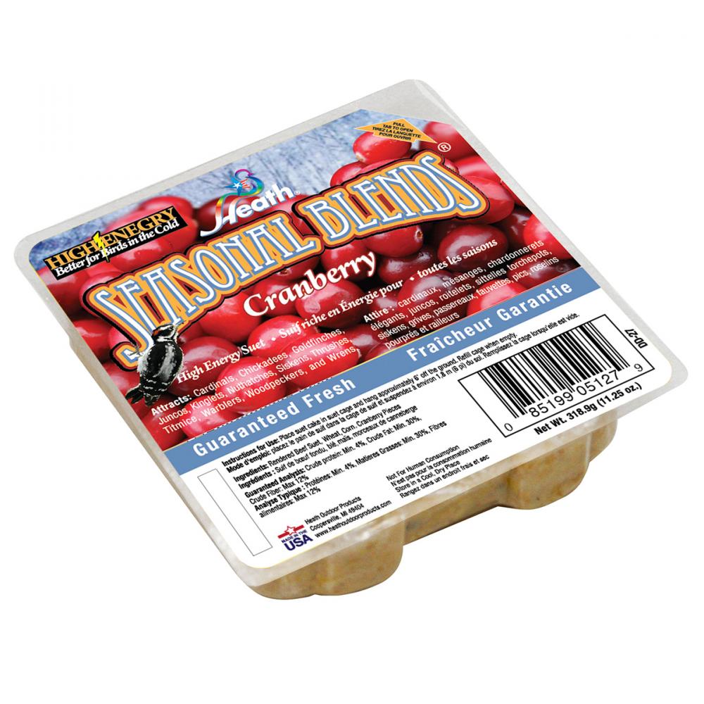 Suet Cake Seasonal Blend Cranberry 11.25oz<span class=' ItemWarning' style='display:block;'>Item is usually in stock, but we&#39;ll be in touch if there&#39;s a problem<br /></span>