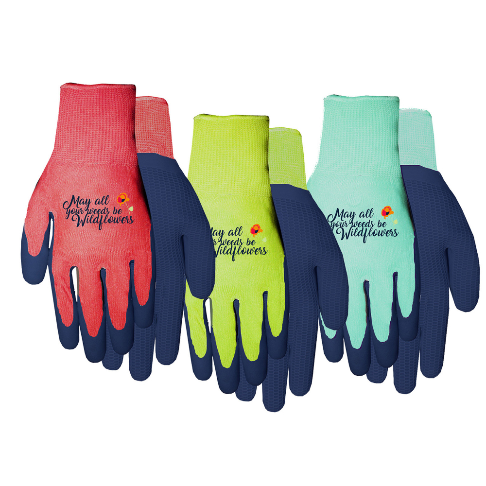 1Pair Gloves Garden Ladies Textured Foam Rubber Coated Palm Size: M 3 Colours<span class=' ItemWarning' style='display:block;'>Item is usually in stock, but we&#39;ll be in touch if there&#39;s a problem<br /></span>