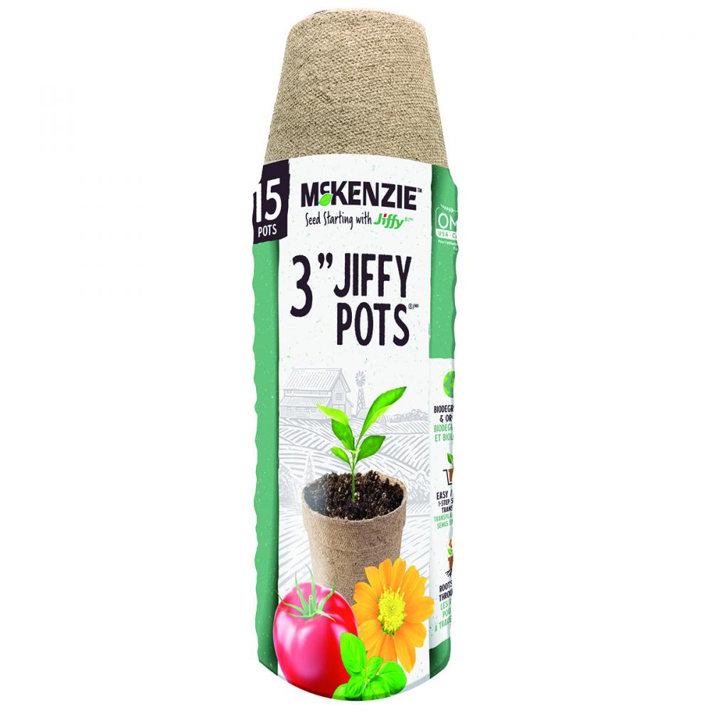 Jiffy Peat Pots Round 3in 15Pk<span class=' ItemWarning' style='display:block;'>Item is usually in stock, but we&#39;ll be in touch if there&#39;s a problem<br /></span>