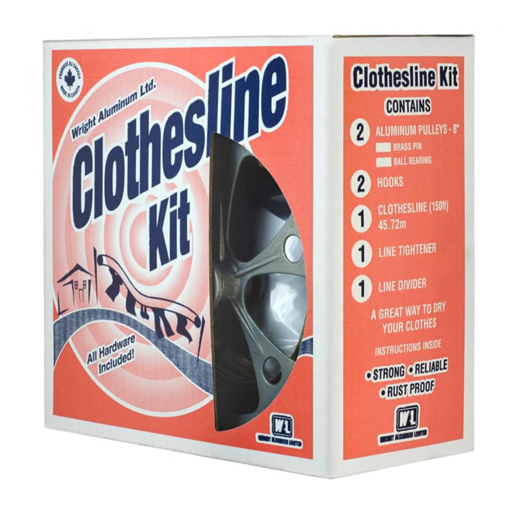 Big Kahuna Clothesline Kit 150ft 8in BB Pulleys<span class=' ItemWarning' style='display:block;'>Item is usually in stock, but we&#39;ll be in touch if there&#39;s a problem<br /></span>