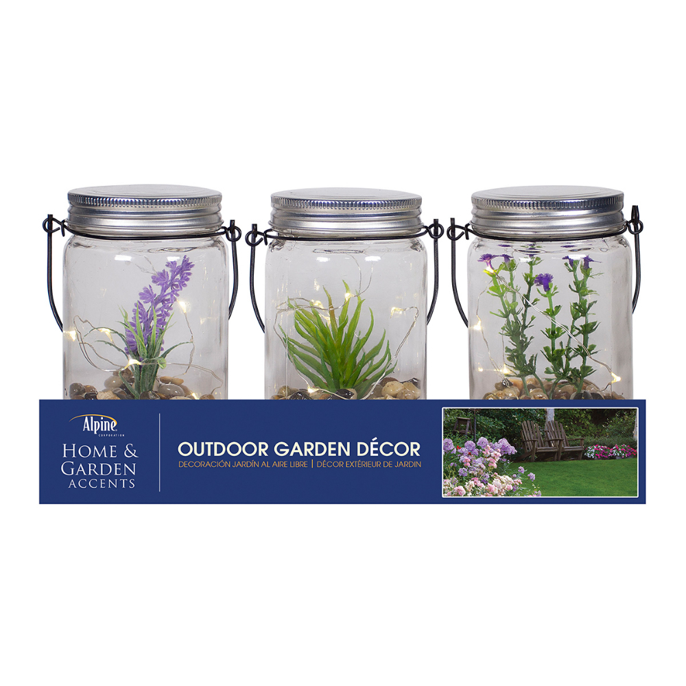 12PK Hanging Glass Succulent Mason Jar Battery Operated Astd<span class=' ItemWarning' style='display:block;'>Item is usually in stock, but we&#39;ll be in touch if there&#39;s a problem<br /></span>