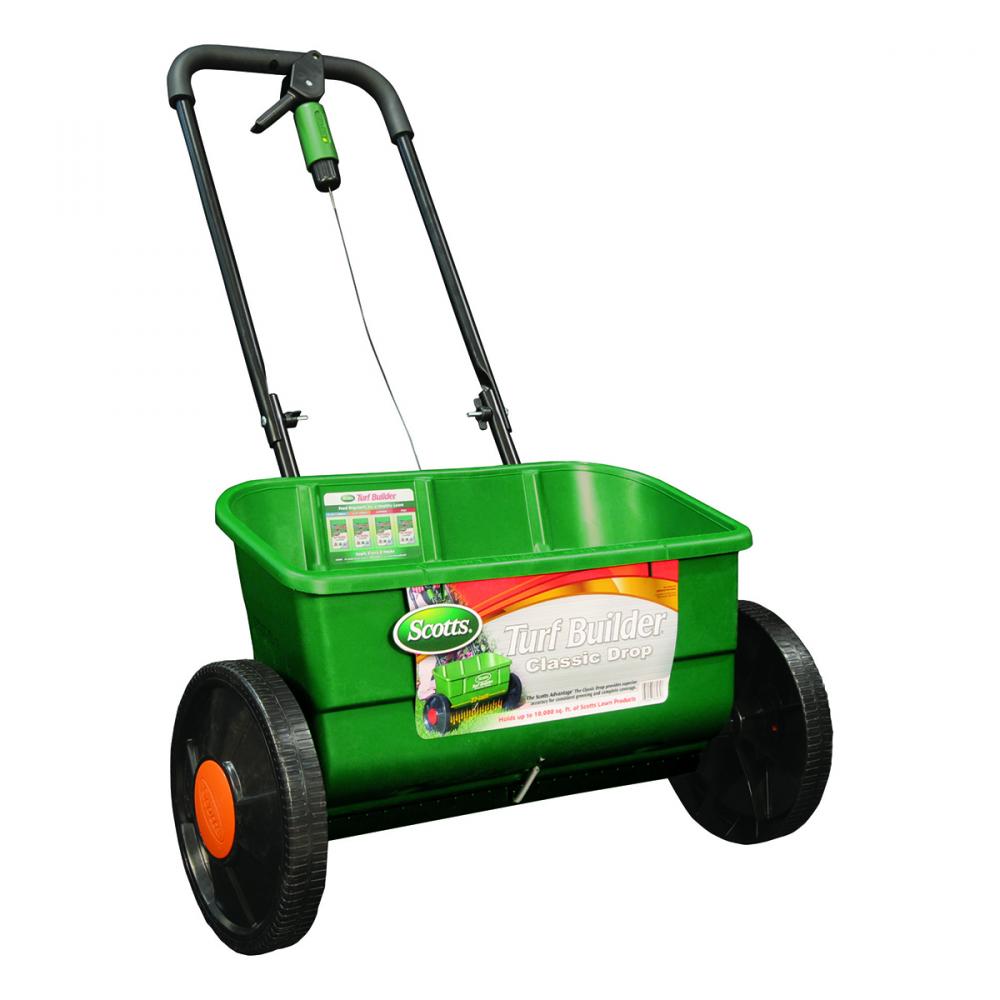 Scotts Classic Drop Spreader 22in with Large Capacity Hopper<span class=' ItemWarning' style='display:block;'>Item is usually in stock, but we&#39;ll be in touch if there&#39;s a problem<br /></span>