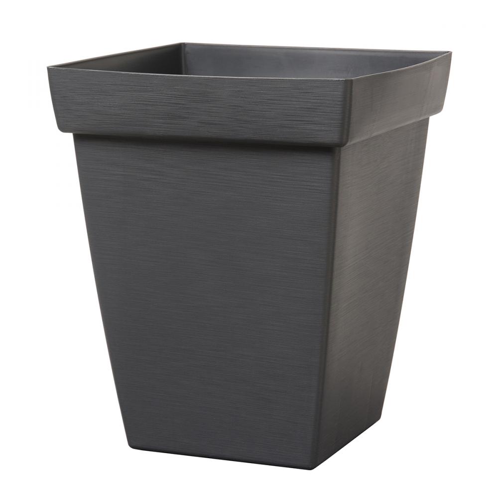 Bamboo Self-Watering Contemporary Planter Plastic Square 11in Slate<span class=' ItemWarning' style='display:block;'>Item is usually in stock, but we&#39;ll be in touch if there&#39;s a problem<br /></span>