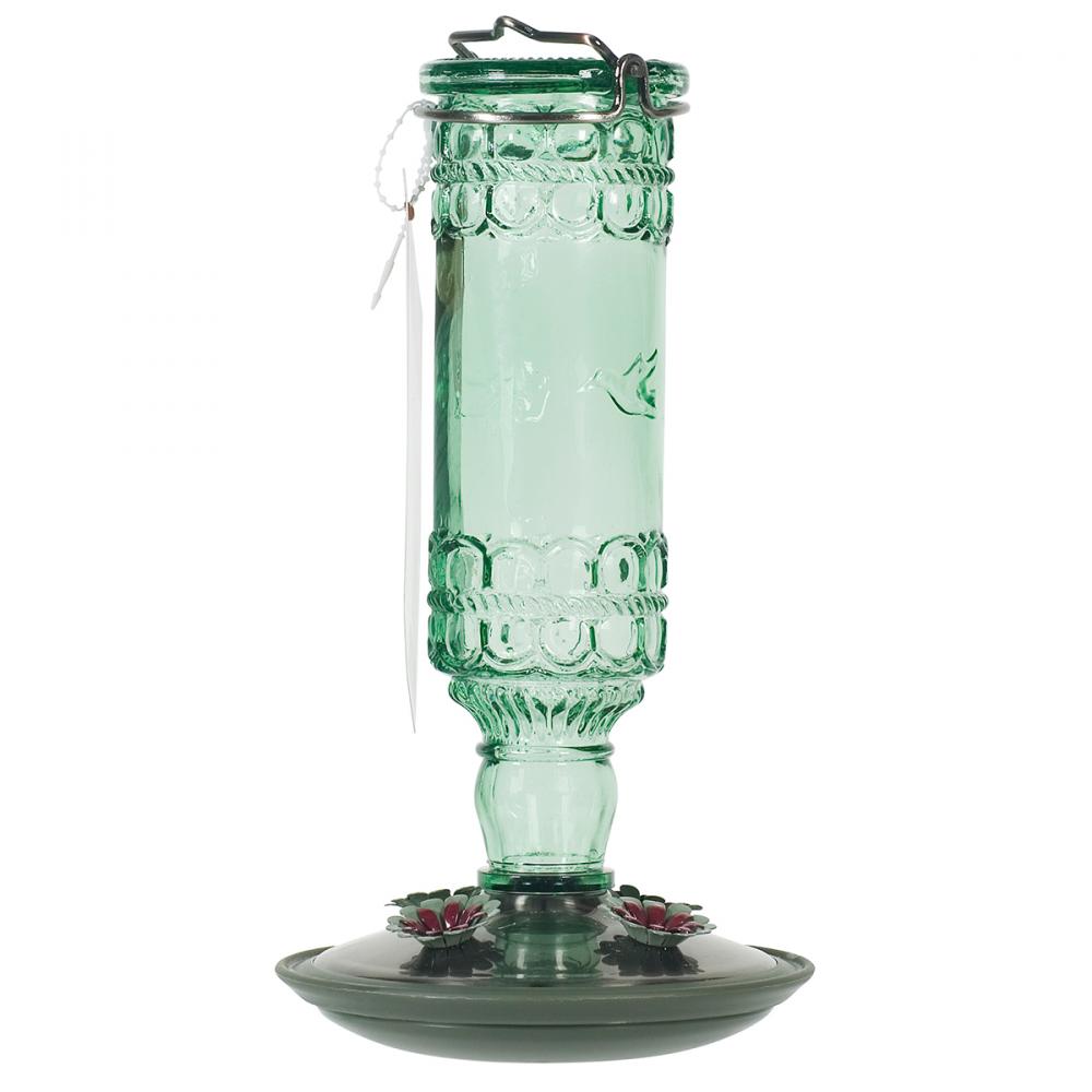 Hummingbird Feeder Antique Green Bottle 10oz<span class=' ItemWarning' style='display:block;'>Item is usually in stock, but we&#39;ll be in touch if there&#39;s a problem<br /></span>