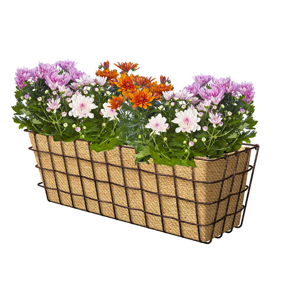 Rustic Farmhouse Window Planter With Burlap Liner 24in Rust<span class=' ItemWarning' style='display:block;'>Item is usually in stock, but we&#39;ll be in touch if there&#39;s a problem<br /></span>