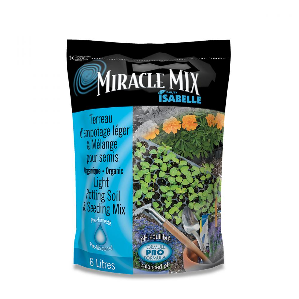 Miracle Mix Light Potting Soil & Seeding Mix 6L<span class=' ItemWarning' style='display:block;'>Item is usually in stock, but we&#39;ll be in touch if there&#39;s a problem<br /></span>