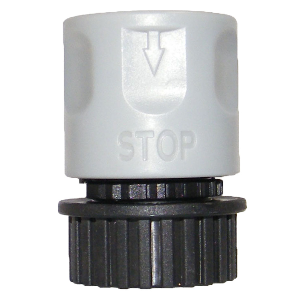 Plastic Quick Connect Female Hose with Water Stop 1/2&#34;<span class=' ItemWarning' style='display:block;'>Item is usually in stock, but we&#39;ll be in touch if there&#39;s a problem<br /></span>
