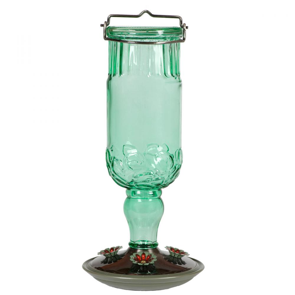 Hummingbird Feeder Antique Green Bottle 24oz<span class=' ItemWarning' style='display:block;'>Item is usually in stock, but we&#39;ll be in touch if there&#39;s a problem<br /></span>