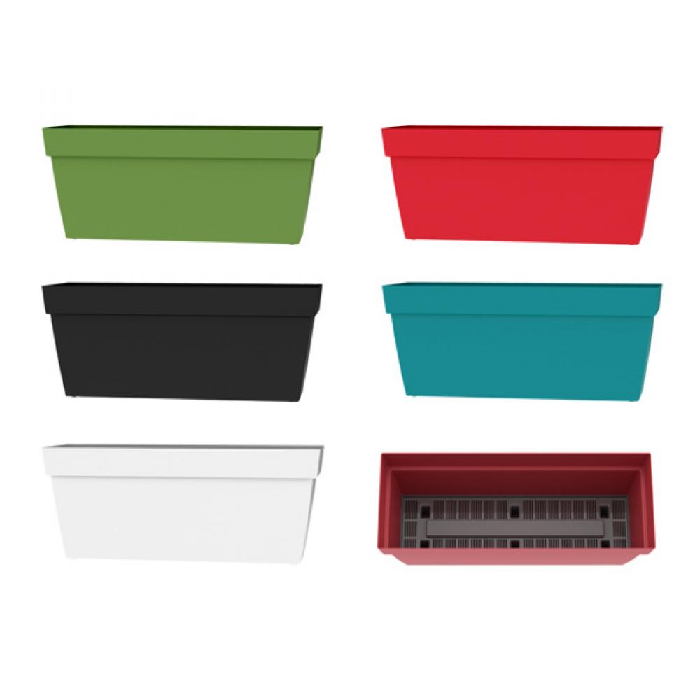 Viva Self-Watering Planter Plastic Rectangular 24x9x10in Blue<span class=' ItemWarning' style='display:block;'>Item is usually in stock, but we&#39;ll be in touch if there&#39;s a problem<br /></span>