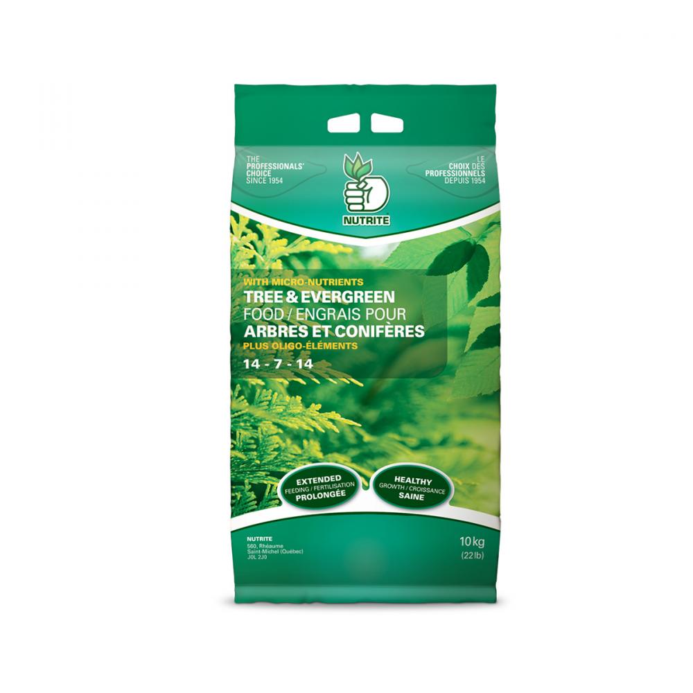 Nutrite Tree Shrub & Evergreen Food 14-7-14  10KG<span class=' ItemWarning' style='display:block;'>Item is usually in stock, but we&#39;ll be in touch if there&#39;s a problem<br /></span>