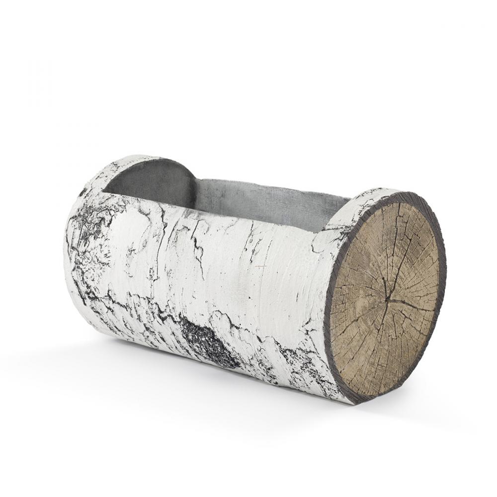 Surreal Planter Horizontal Poly Birch-Look 16x9.5in<span class=' ItemWarning' style='display:block;'>Item is usually in stock, but we&#39;ll be in touch if there&#39;s a problem<br /></span>