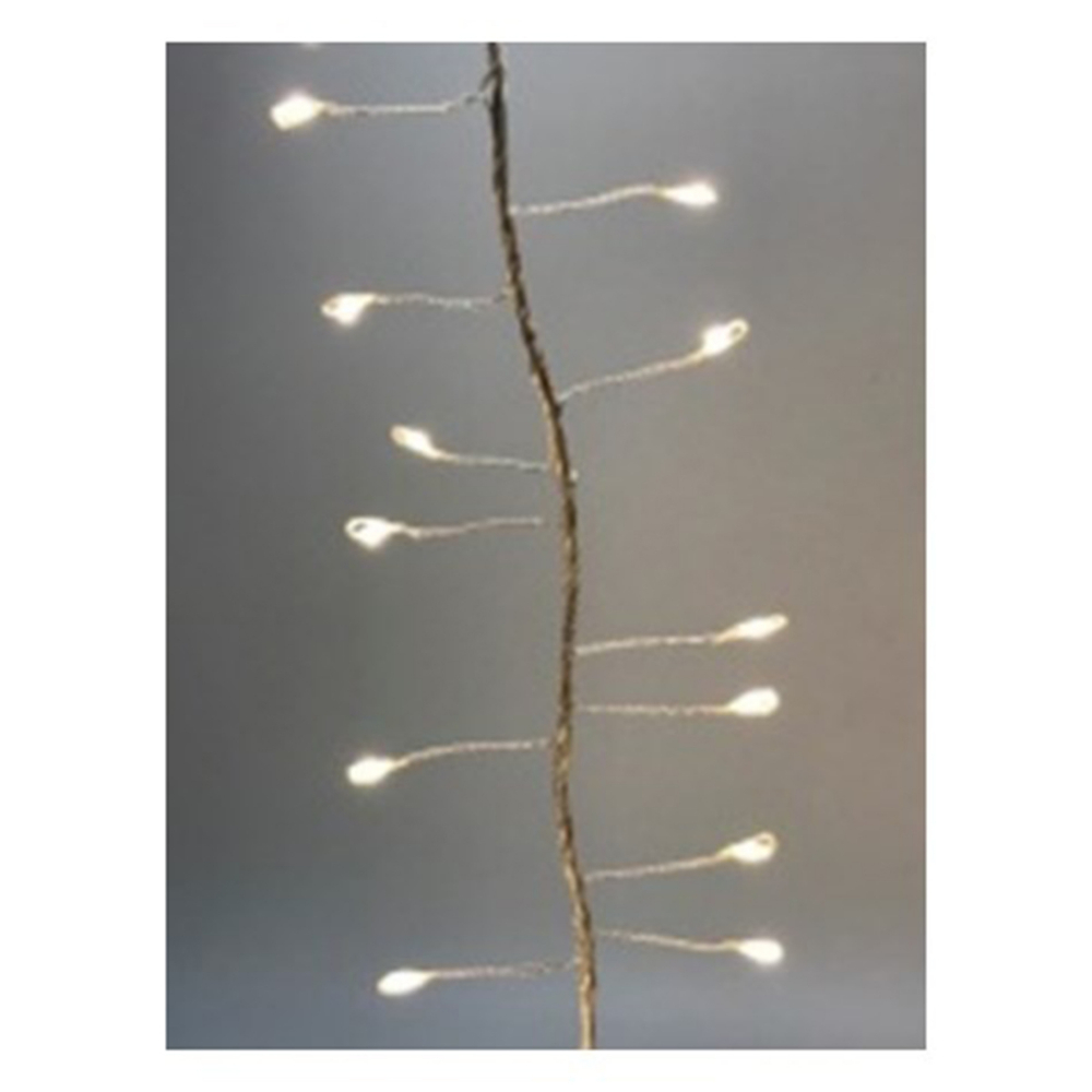 Firecracker Cluster Twinkling Light String 180 Warm White Bulbs 10&#39;<span class=' ItemWarning' style='display:block;'>Item is usually in stock, but we&#39;ll be in touch if there&#39;s a problem<br /></span>