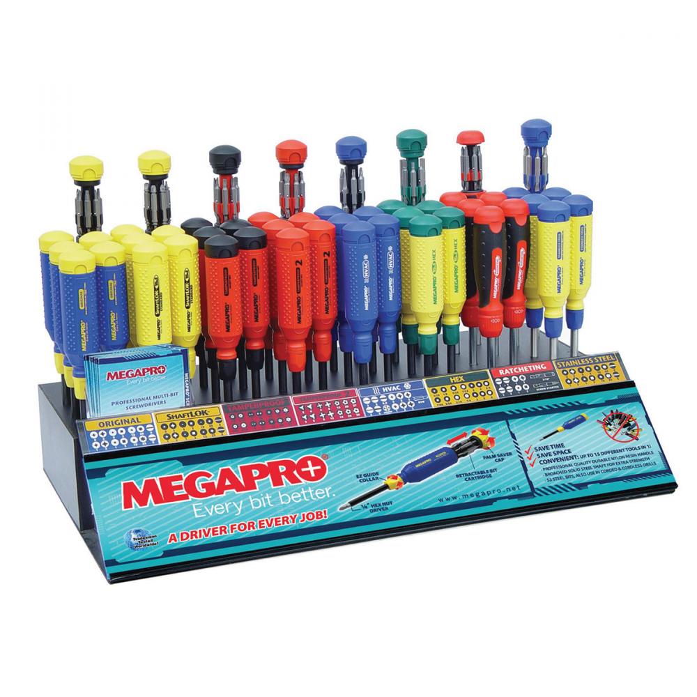 MegaPro Counter Display 48 PC - MUST BUY 48 DRIVERS TO GET DISPLAY<span class=' ItemWarning' style='display:block;'>Item is usually in stock, but we&#39;ll be in touch if there&#39;s a problem<br /></span>