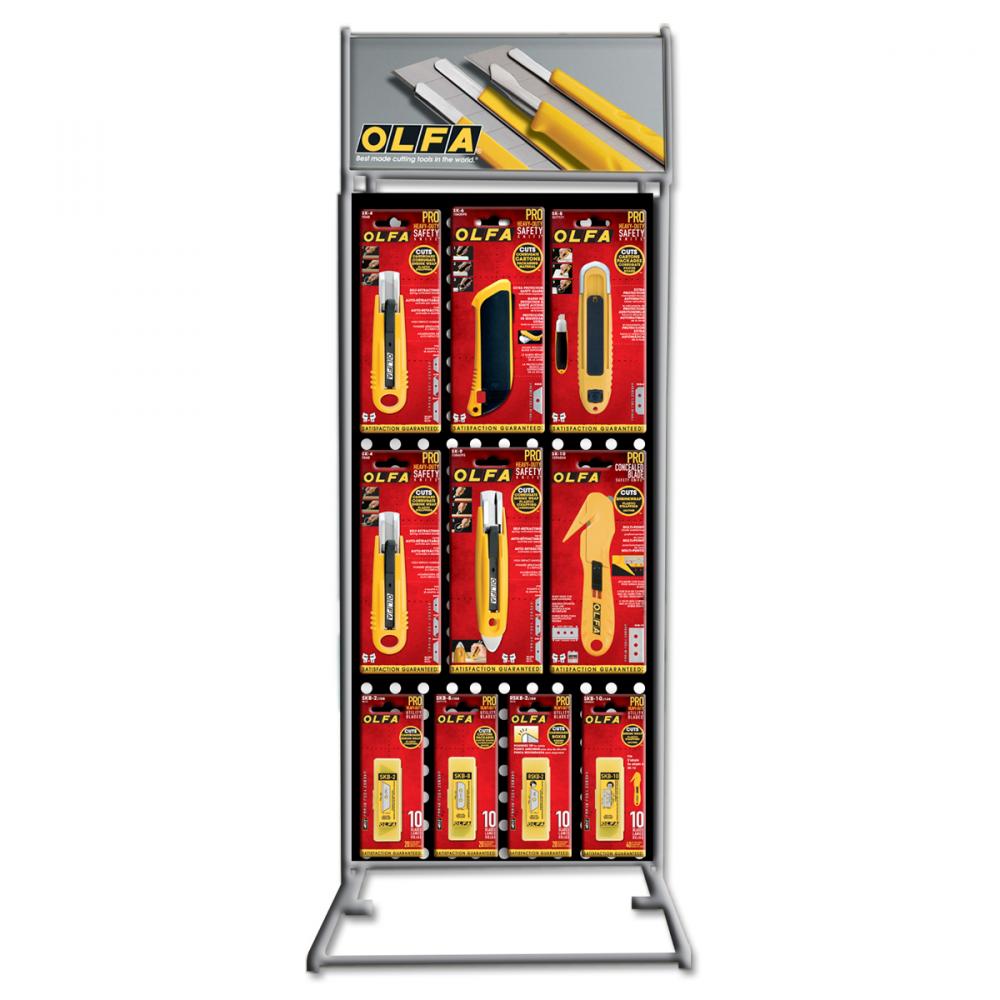 Olfa Utility Knife Counter Display - MOQ Required<span class=' ItemWarning' style='display:block;'>Item is usually in stock, but we&#39;ll be in touch if there&#39;s a problem<br /></span>