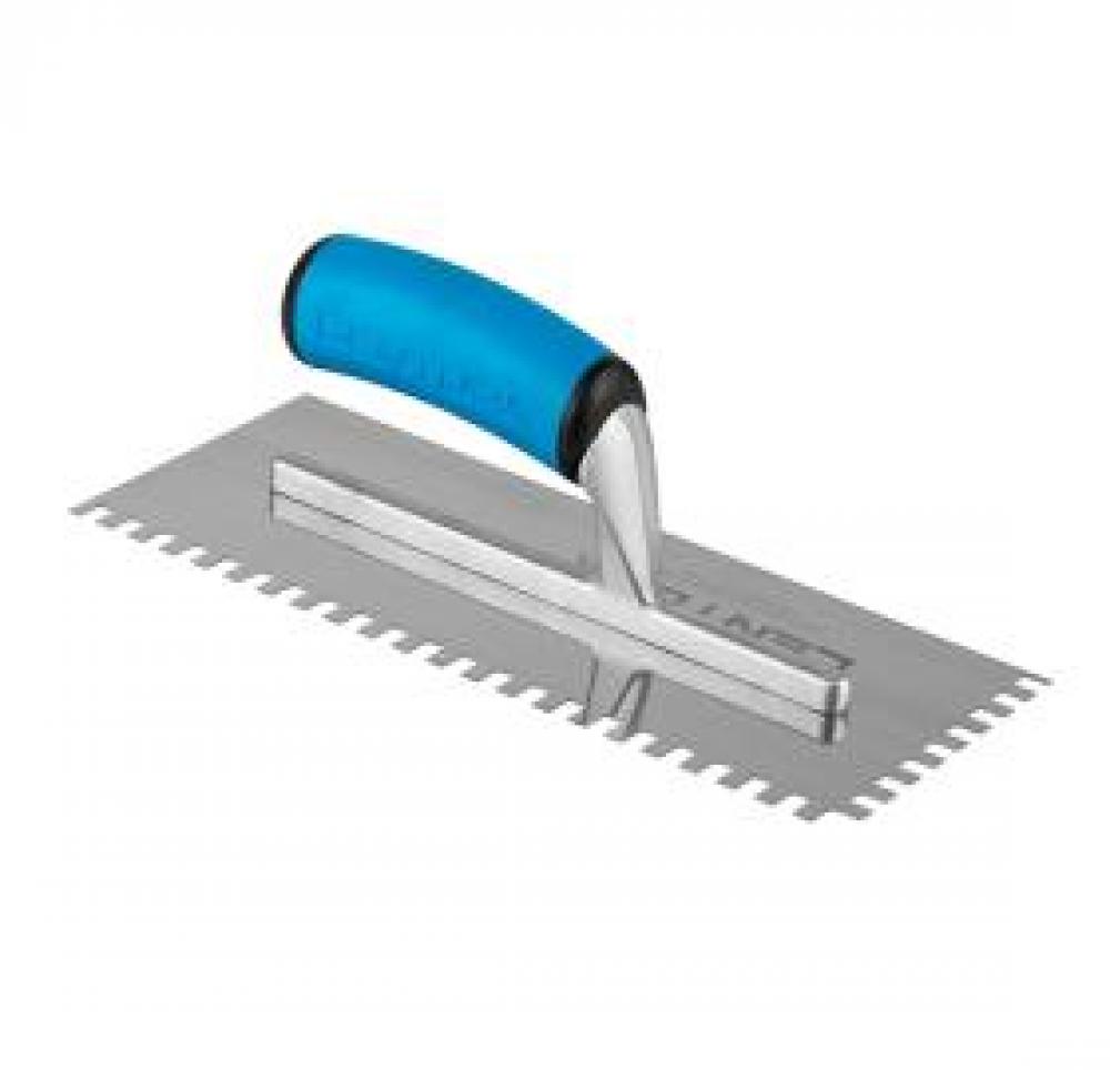 Sq.Notched Trowel 11in × 4 1/2in (1/4inx1/4in Notch) Blue Handle<span class=' ItemWarning' style='display:block;'>Item is usually in stock, but we&#39;ll be in touch if there&#39;s a problem<br /></span>