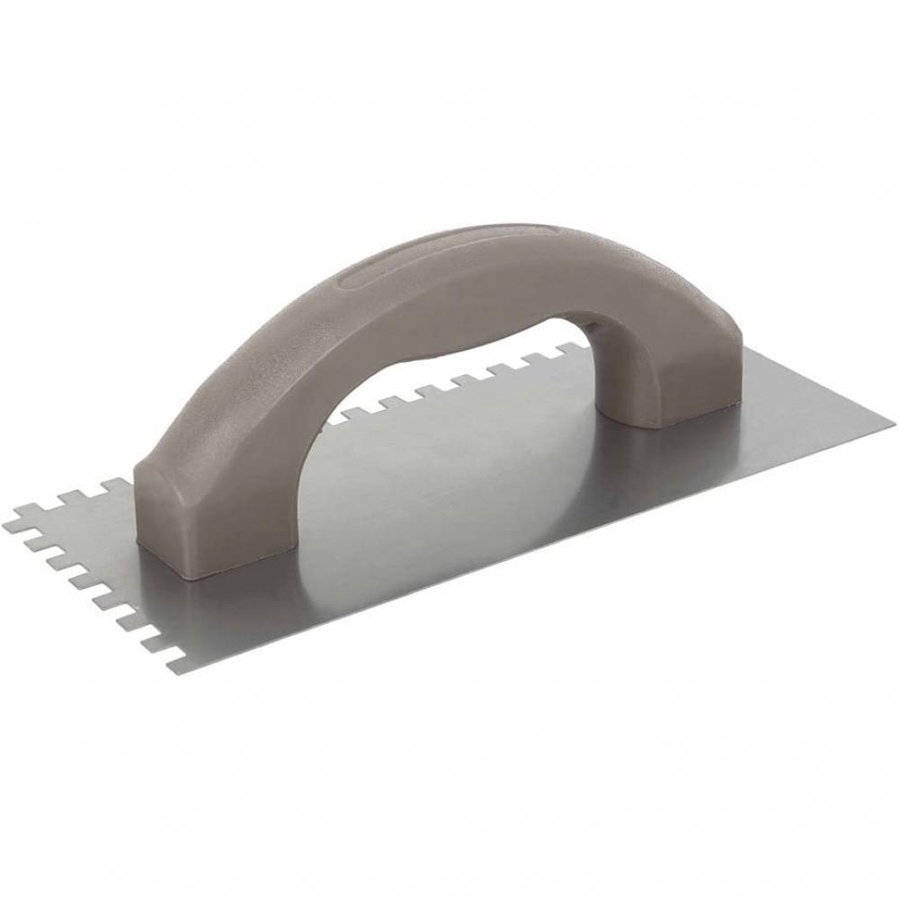 Trowel Square Notch Carbon Steel Plastic Handle ¼ x ¼ x ¼<span class=' ItemWarning' style='display:block;'>Item is usually in stock, but we&#39;ll be in touch if there&#39;s a problem<br /></span>