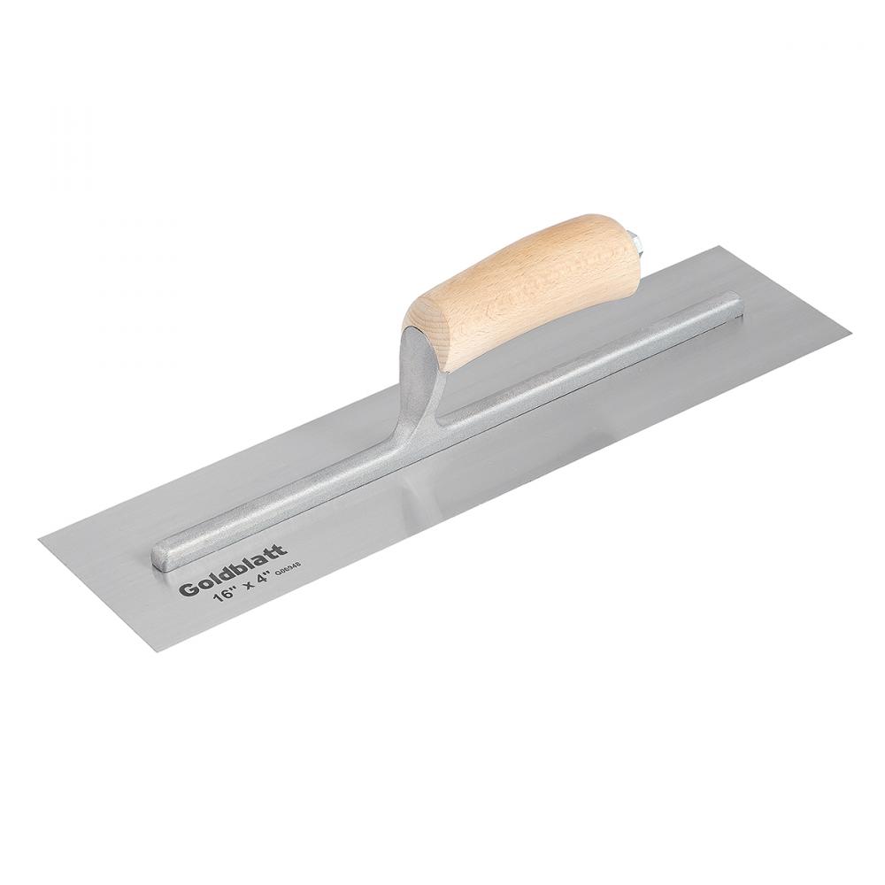 Finishing Trowel Wood Handle 16in x 4in<span class=' ItemWarning' style='display:block;'>Item is usually in stock, but we&#39;ll be in touch if there&#39;s a problem<br /></span>