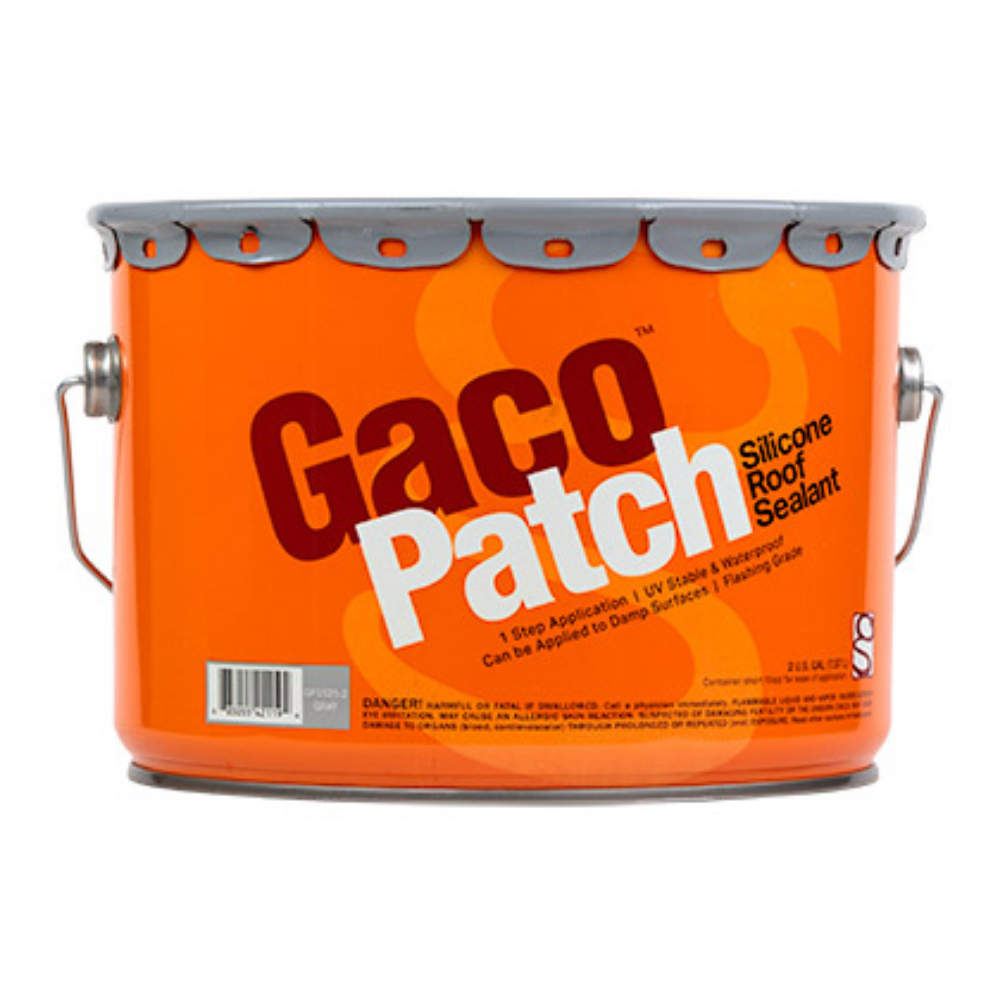 GacoPatch Silicone Roof Patch 2 gal. Gray<span class=' ItemWarning' style='display:block;'>Item is usually in stock, but we&#39;ll be in touch if there&#39;s a problem<br /></span>