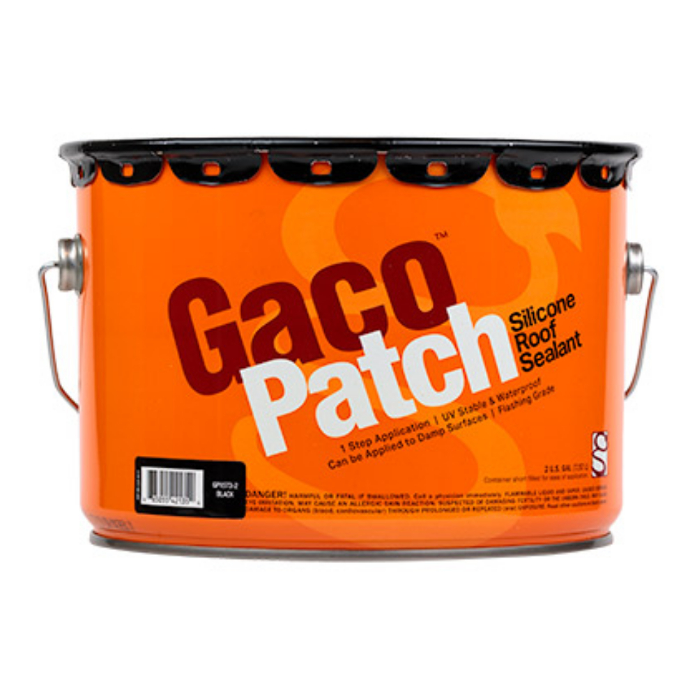 GacoPatch Silicone Roof Patch 2 gal. Black<span class=' ItemWarning' style='display:block;'>Item is usually in stock, but we&#39;ll be in touch if there&#39;s a problem<br /></span>