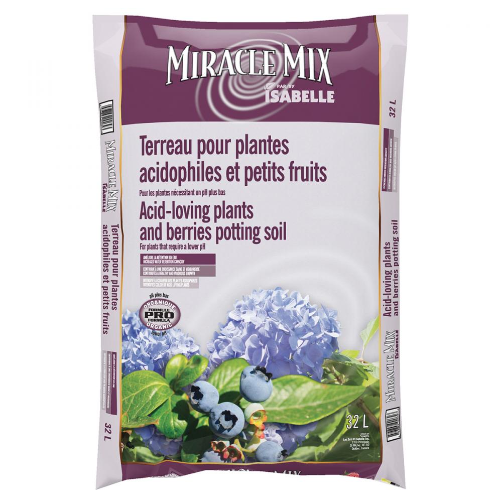 Miracle Mix Soil For Acid Loving Plants & Berries 32L<span class=' ItemWarning' style='display:block;'>Item is usually in stock, but we&#39;ll be in touch if there&#39;s a problem<br /></span>