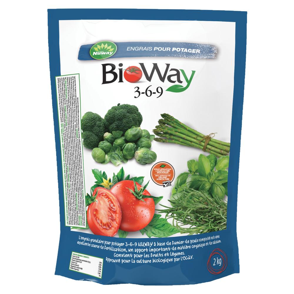 Bioway Vegetable Fertilizer With Manure Org/OCQV 3-6-9 2Kg<span class=' ItemWarning' style='display:block;'>Item is usually in stock, but we&#39;ll be in touch if there&#39;s a problem<br /></span>