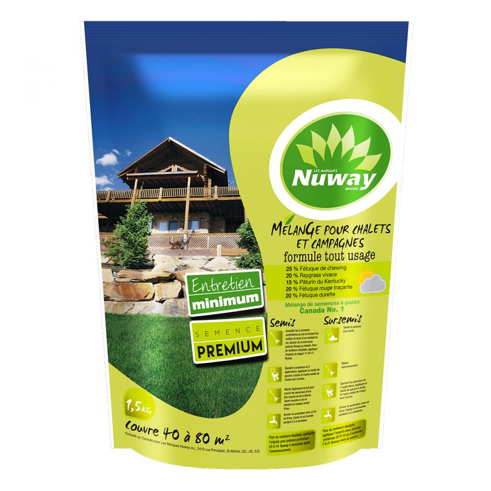 Nuway Cottage & Country Grass Seed Mix 5Kg<span class=' ItemWarning' style='display:block;'>Item is usually in stock, but we&#39;ll be in touch if there&#39;s a problem<br /></span>