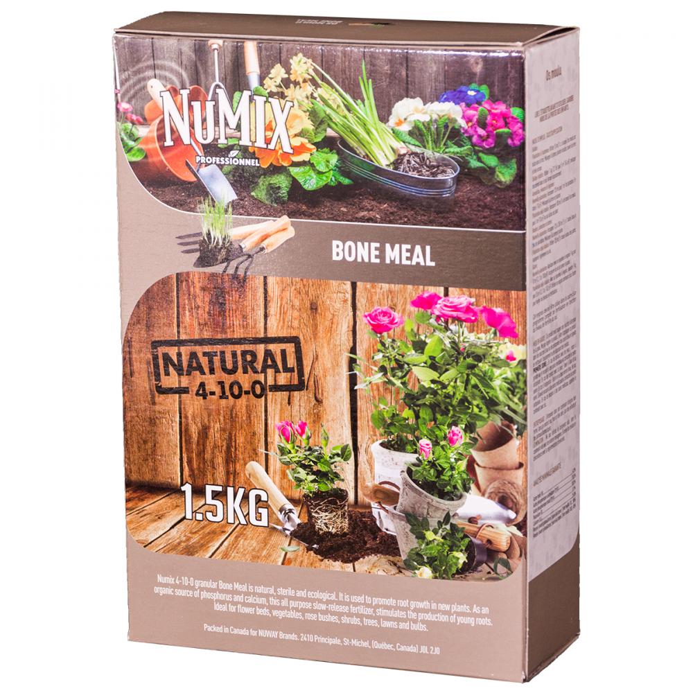Numix Bone Meal Fertilizer Org/OCQV 1.5Kg 4-10-0<span class=' ItemWarning' style='display:block;'>Item is usually in stock, but we&#39;ll be in touch if there&#39;s a problem<br /></span>