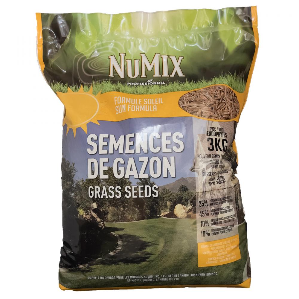 Numix Premium Sun Formula Grass Seed 3Kg<span class=' ItemWarning' style='display:block;'>Item is usually in stock, but we&#39;ll be in touch if there&#39;s a problem<br /></span>